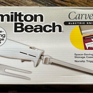Hamilton Beach Electric Knife with Silver Case